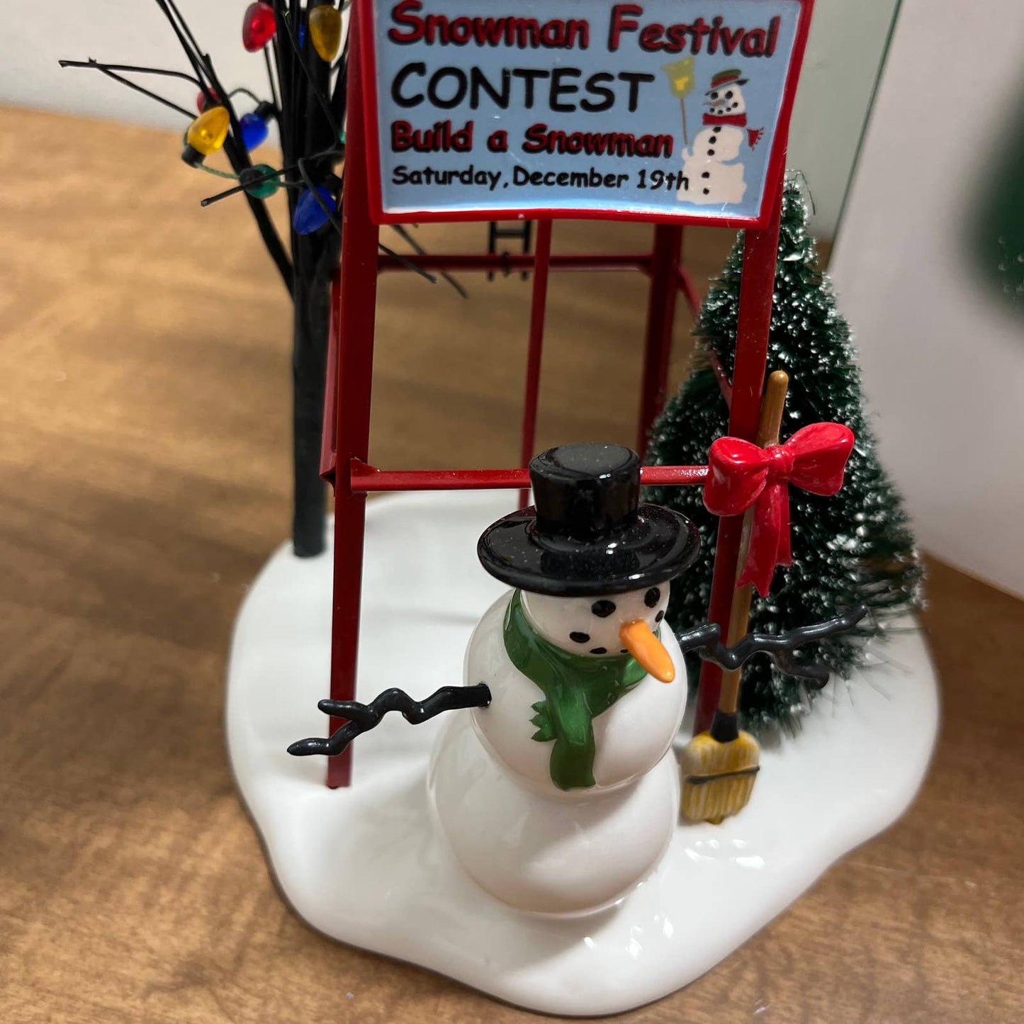 Department 56 Village "Snowman Watertower" #800013 Festival Contest IN BOX