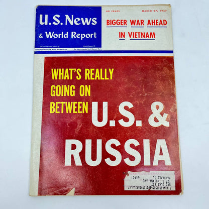 1967 March 27 US News & World Report Magazine Russia Cold War Vietnam War TE8