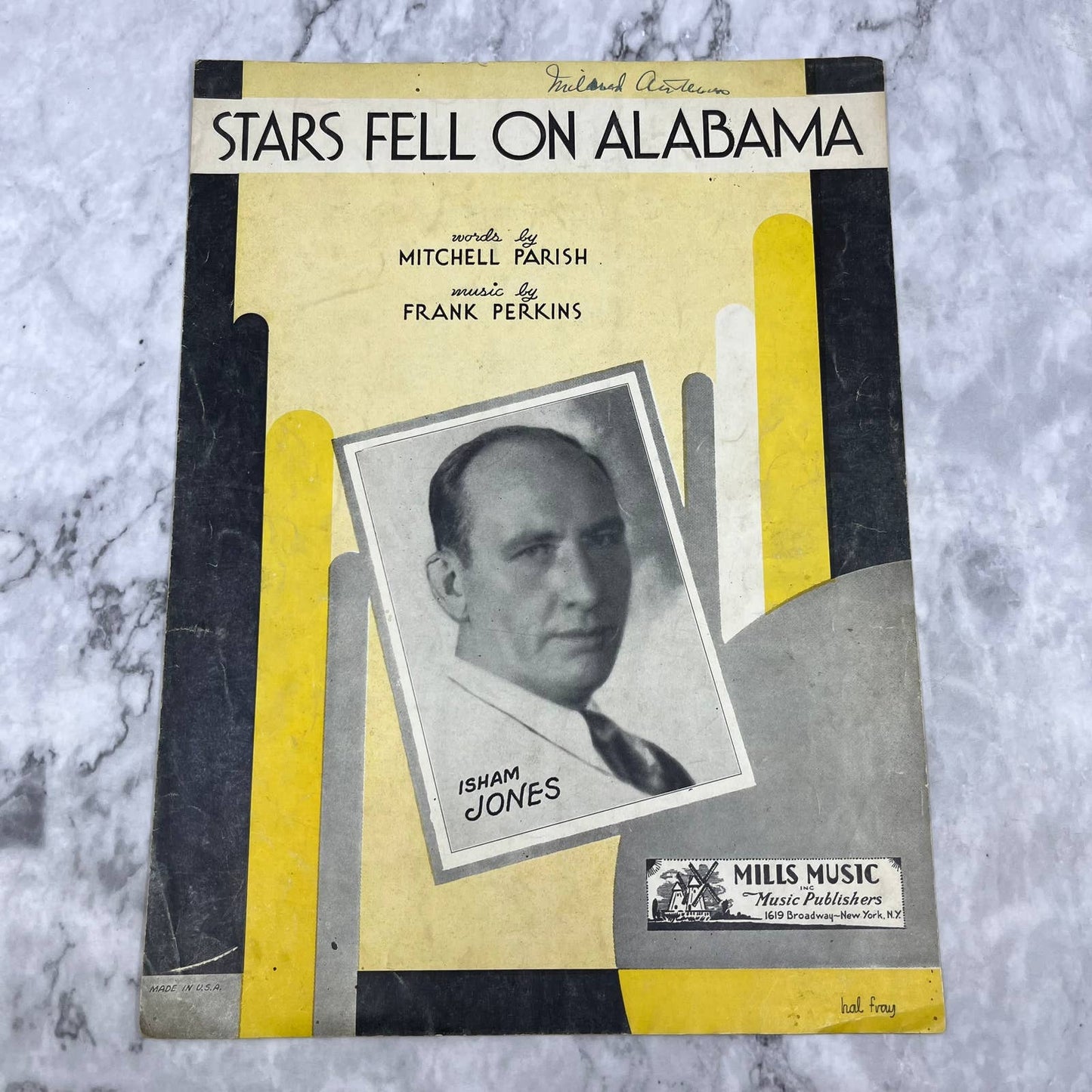 Vintage "Stars Fell On Alabama" Sheet Music 1934 Isham Jones TI1