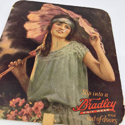 1920s Advertising Fan Joseph L. Hershey Marinette WI Flapper FL4