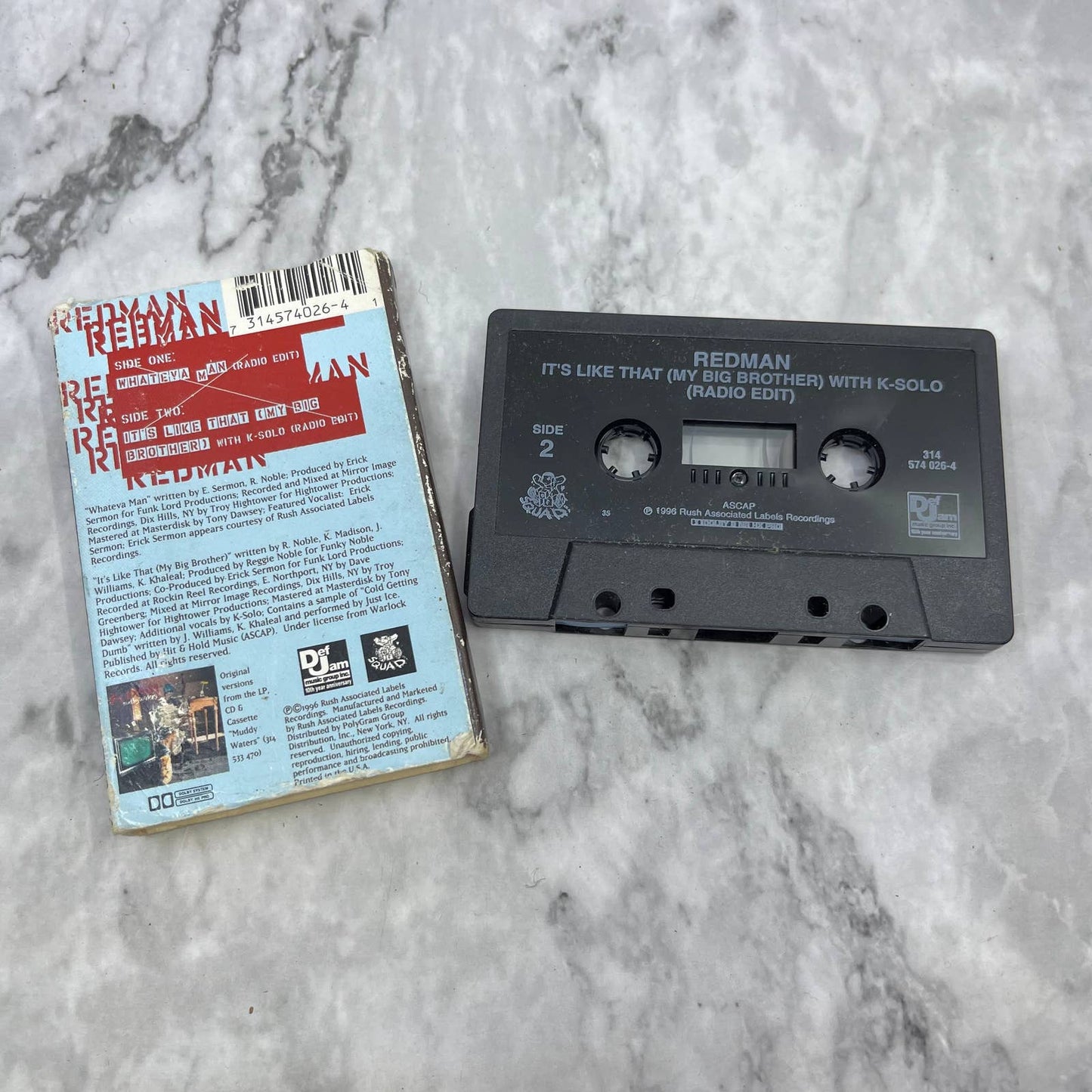 Redman - Whateva Man Cassette Tape Single TJ4