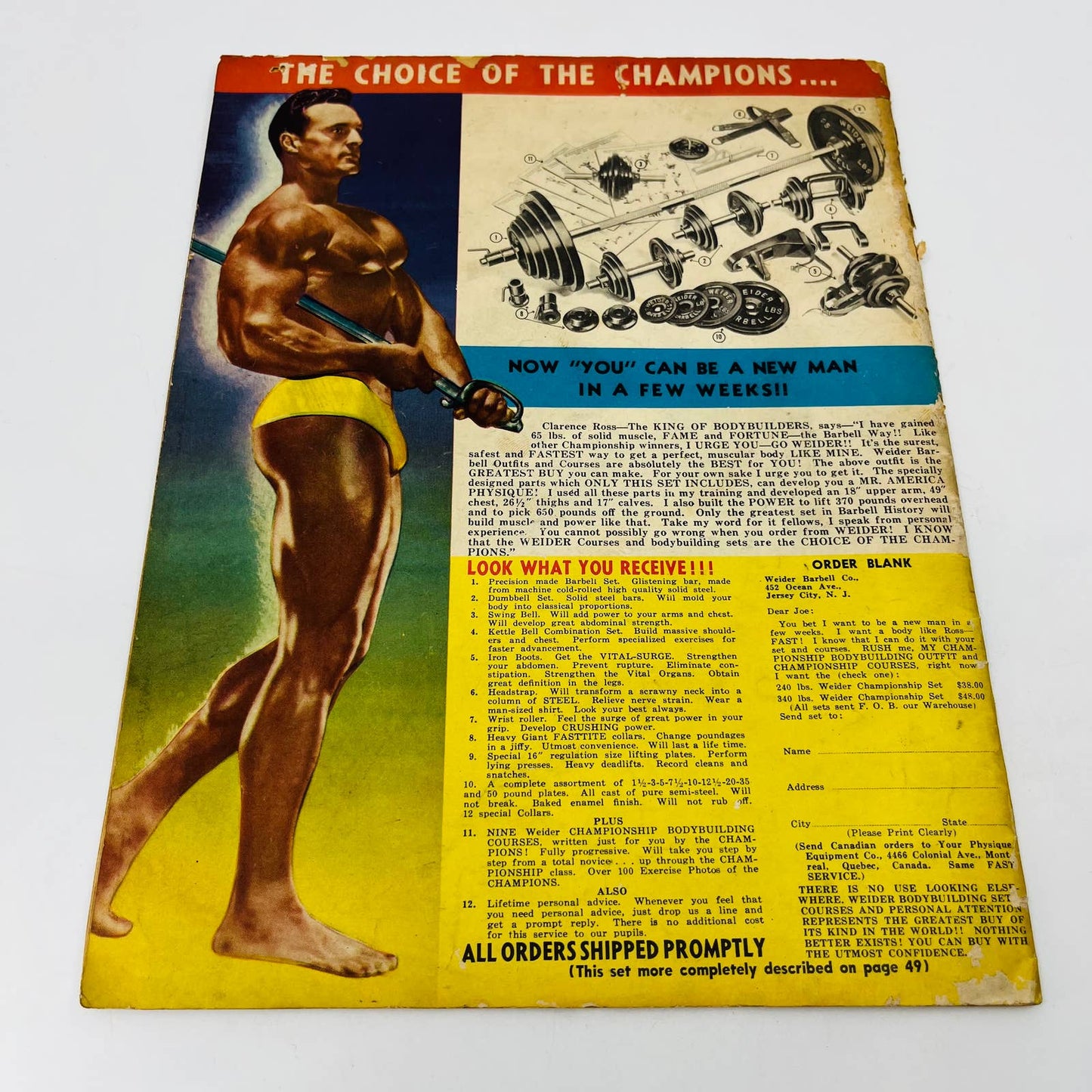 MUSCLE POWER Sept 1949 Body Building Magazine Armand Tanny Mr. America BA2