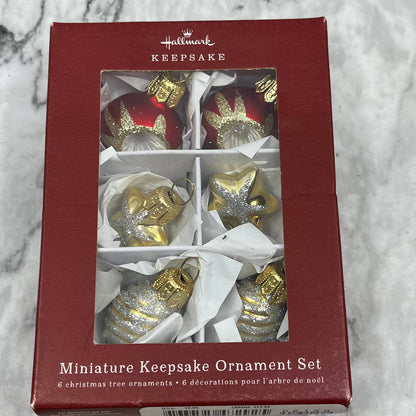 Hallmark: Miniature Decorative Ornaments Set of 6 Keepsake Ornaments 2018 OT1