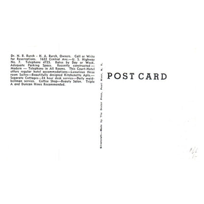 Fountain Court Hotel N.B & H.A. Burch Hot Springs Arkansas - Postcard TJ8-1