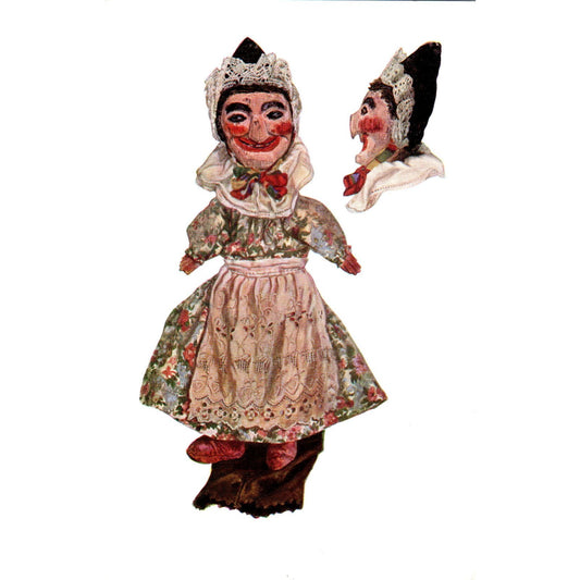 Puppet "Judy" National Gallery of Art Washington DC Original Postcard PB10
