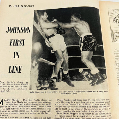 1954 April - The Ring Boxing Magazine – Nono Valdes Cover Rocky Marciano TA5