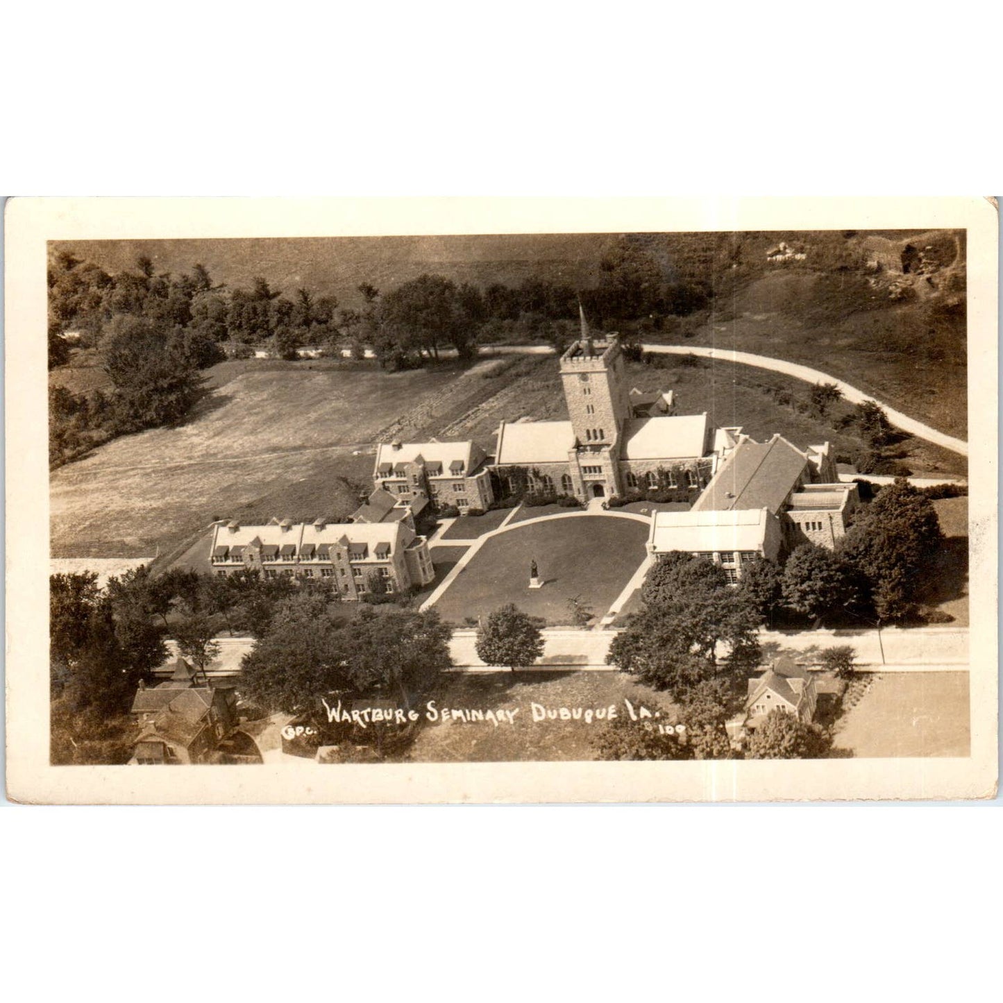 Waterbury Seminary Dubuque Iowa RPPC 1941 Original Postcard TK1-P12