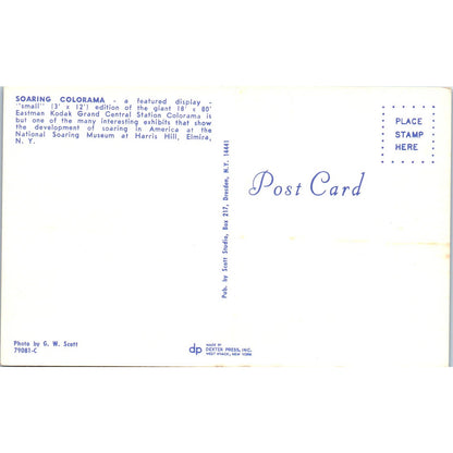 Soaring Museum at Harris Hill Elmira NY - Original Postcard TJ9-P1
