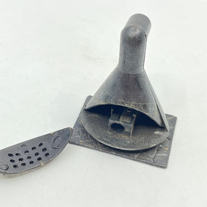 1970s MCM Fireplace Die Cast Pencil Sharpener w Box Dollhouse Miniature SC8