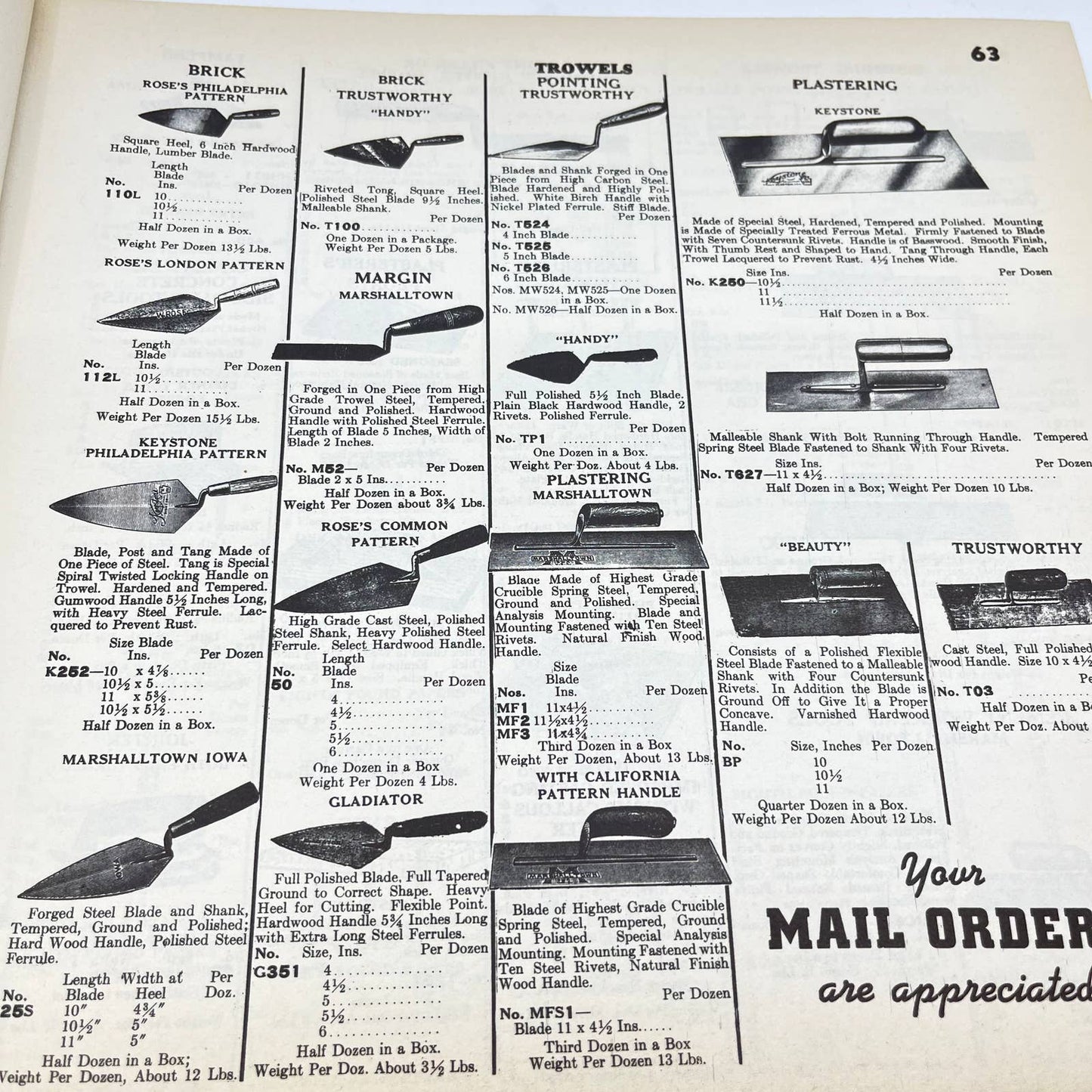 1920s Kauffman Bros. Wholesale Hardware Catalog Hardcover Over 40,000 Items TF8