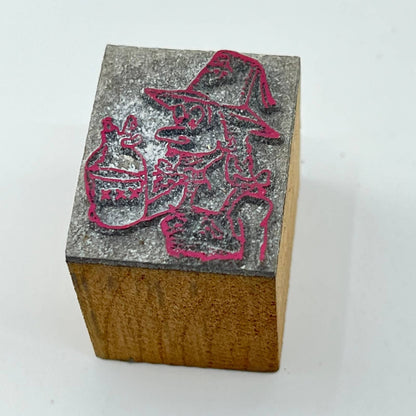 Nile Shriners Mountlake WA Figural Hooch Bottle Stamp Typeset Print Block SC7-44