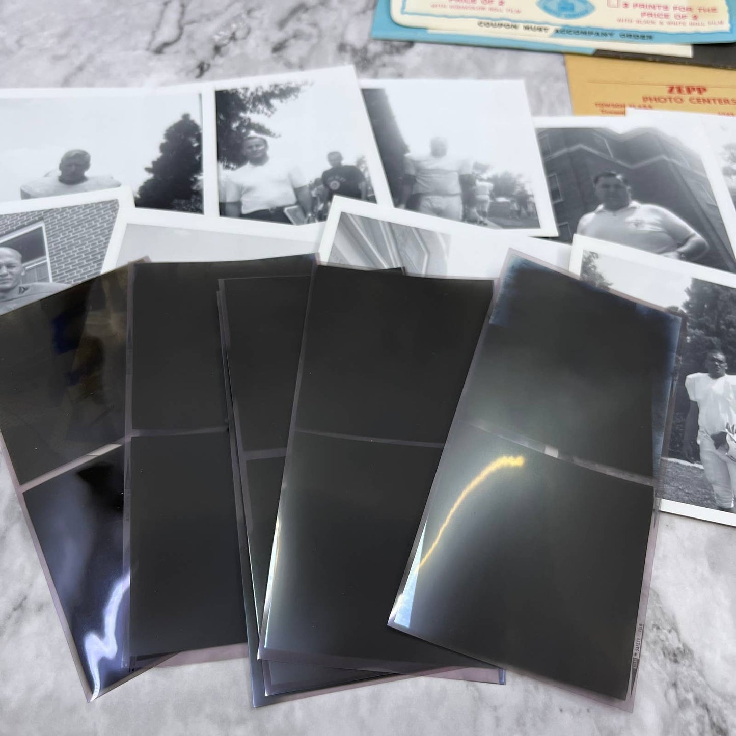 1960s Lot of 9 Original Photos & Negatives of Baltimore Colts Johnny Unitas SE7