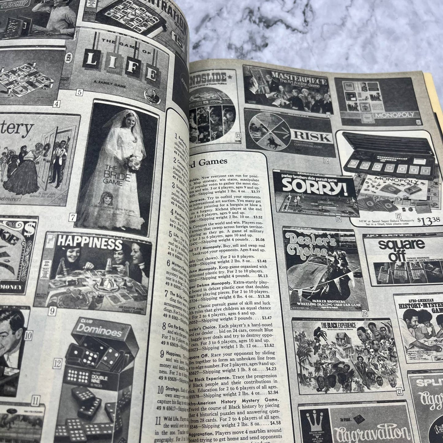 Original 1972 SEARS Christmas Wish Book Catalog Toys Barbie Hot Wheels Pooh S3