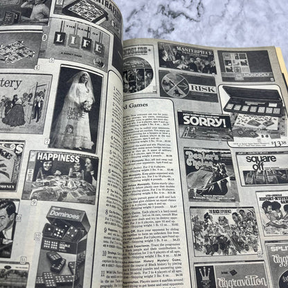 Original 1972 SEARS Christmas Wish Book Catalog Toys Barbie Hot Wheels Pooh S3