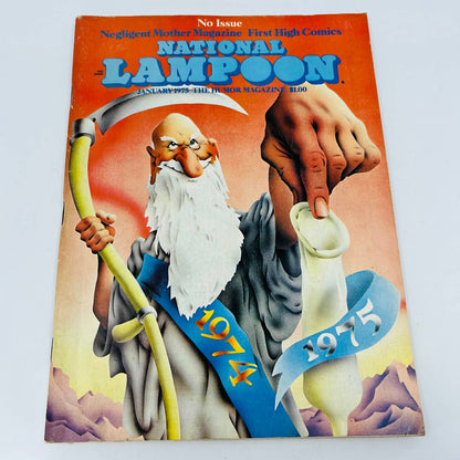 NATIONAL LAMPOON Magazine January 1975 “No Issue” Good Condition BA2