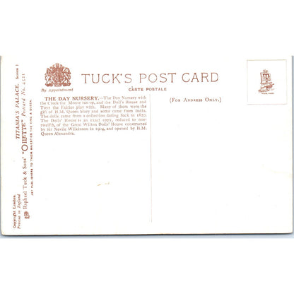 Titania's Palace The Day Nursery A Raphael Tuck Oilette Postcard P2-12