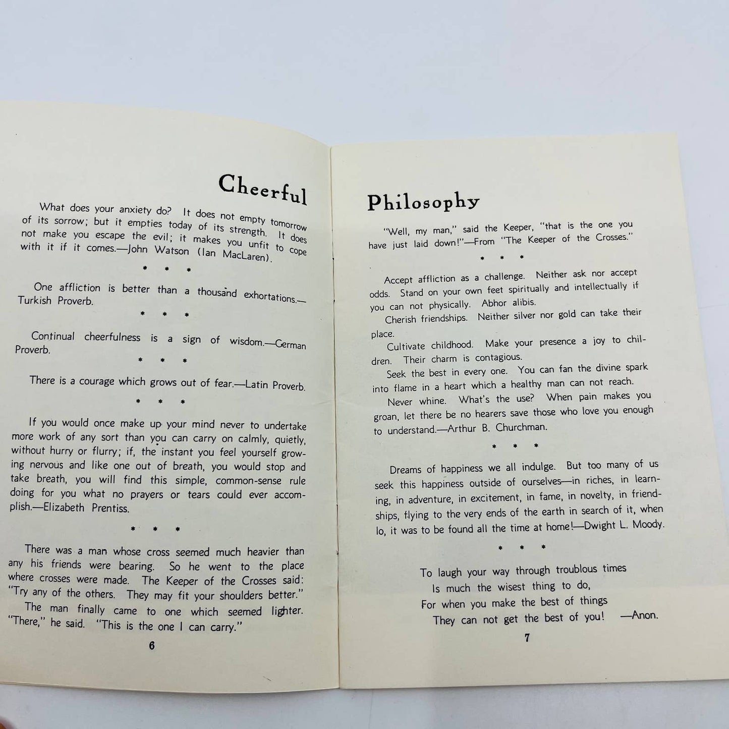 1941 Christian Religious Tract Booklet CHEER ALONG THE WAY SA7