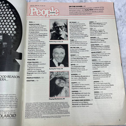People Weekly Magazine June 20 1983 Astronaut Sally Ride Star Wars Jedi Quiz TJ3
