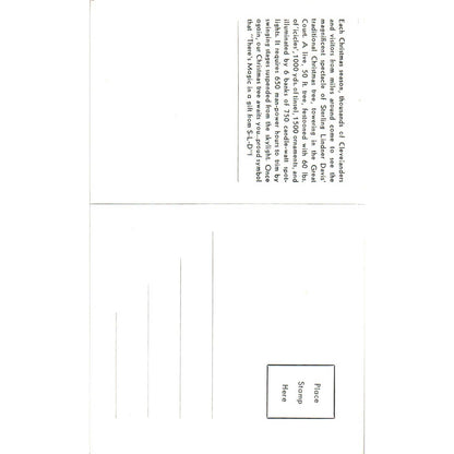 Vintage Postcard Christmas at Sterling Lindner Davis Sterling Tree Cleveland TD9