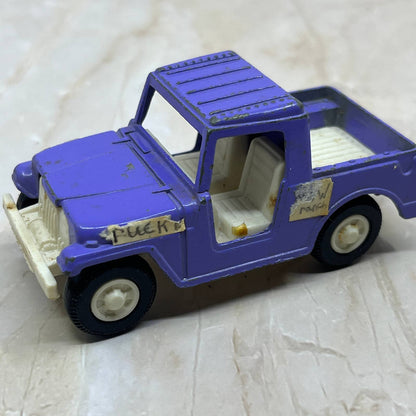 Vintage Jeep Tootsietoy 4" Lilac Purple Toy Diecast Car 1969  TC5-S2