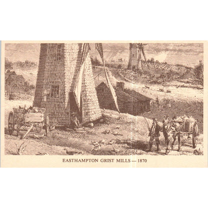 Easthampton Grist Mills 1870 Original Postcard TK1-P13