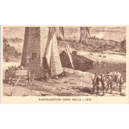 Easthampton Grist Mills 1870 Original Postcard P2-3