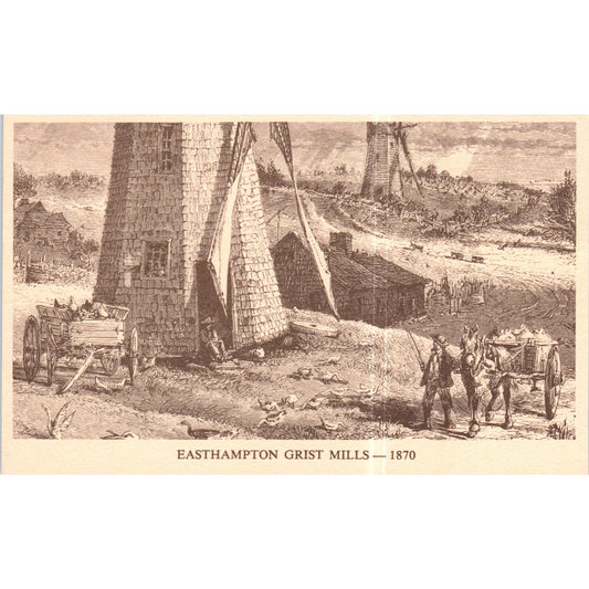 Easthampton Grist Mills 1870 Original Postcard P2-3