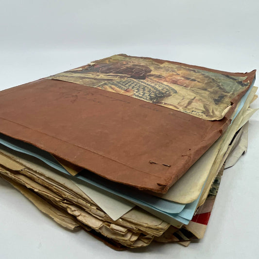 1950s-60s Huge Scrapbook Collection of Clipped, Typed & Handwritten Recipes TG6