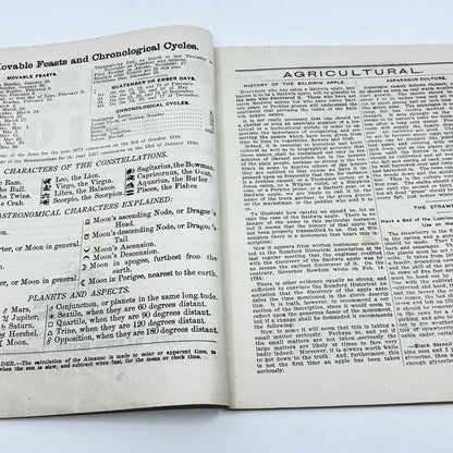 John Baer’s Sons Agricultural Almanac for the Year 1910 Lancaster PA TF8