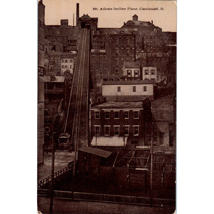 c1910 Postcard Mt. Adams Incline Plane Cincinnati Ohio TD9
