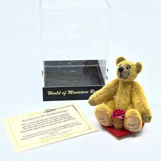 World of Miniature Bears Toy Miniature Christmas Bear TOM Mohair Eleonore TG3