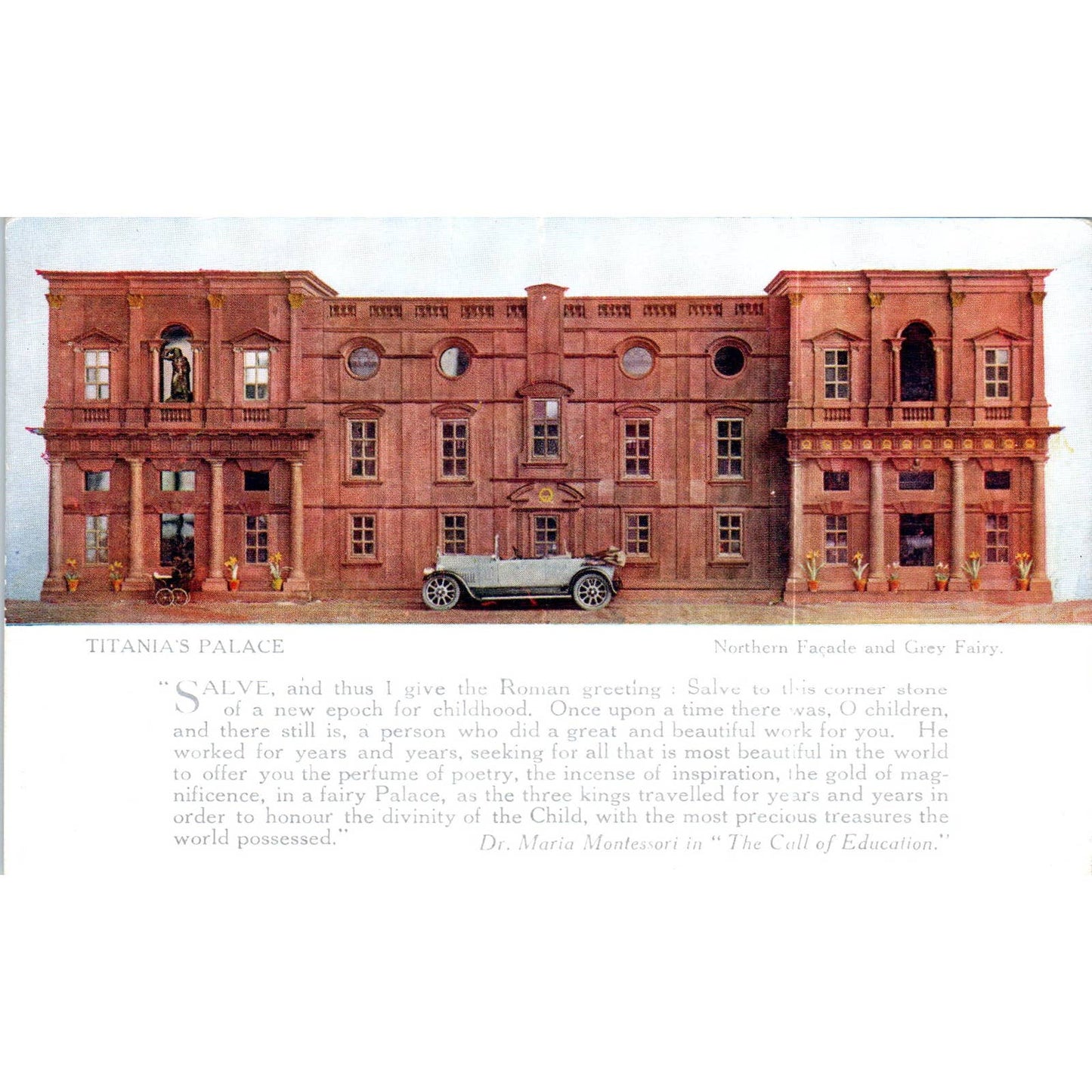 Titania's Palace Northern Facade Raphael Tuck Oilette Original Postcard TK1-P14