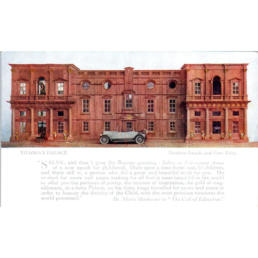 Titania's Palace Northern Facade Raphael Tuck Oilette Original Postcard P2-12