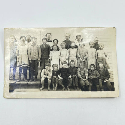 1919 RPPC Postcard School at the Riverside Class Photo SC9