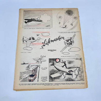 WWII German Nazi Luftwaffe “Der Adler” Magazine 9 Feb 1943 German Version FL3