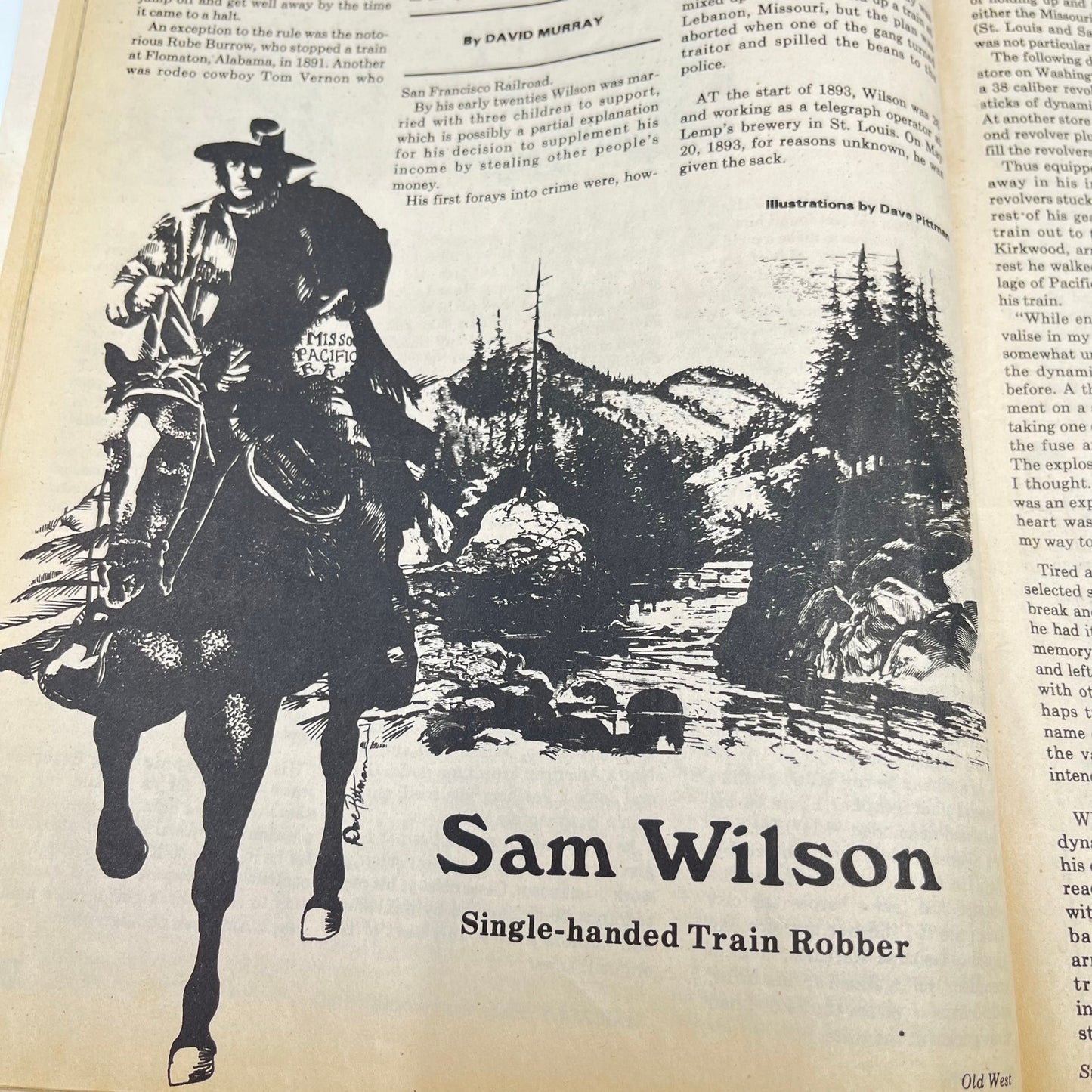 1984 Summer Old West Magazine Bloodiest Town In Nevada Mexico Gunfighters L1-3
