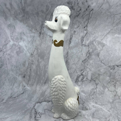 1950s Large NAPCOWARE Long Neck White Poodle Dog Figurine Japan 14" TI8