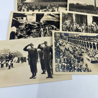 1944 WWII Lot 18 Liberation Of Paris Real Photo Postcards RPPC TG2