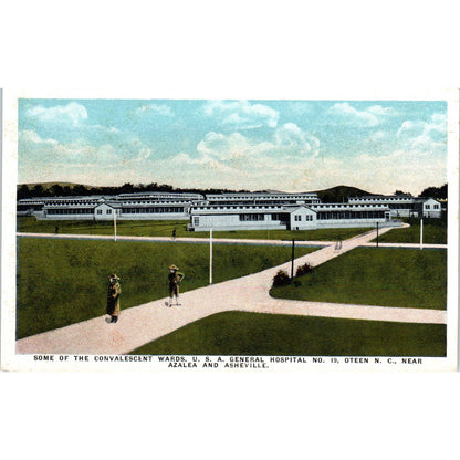 Convalescent Wards USA General Hospital No. 19 Oteen NC Original Postcard TJ9-P2