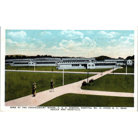 Convalescent Wards USA General Hospital No. 19 Oteen NC Original Postcard TJ9-P2