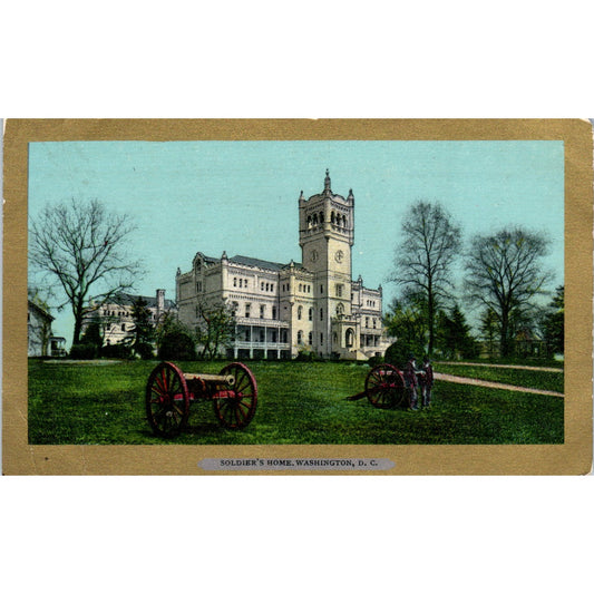 Soldier's Home c1905 Gilt Washington D.C. Original Postcard P1-16