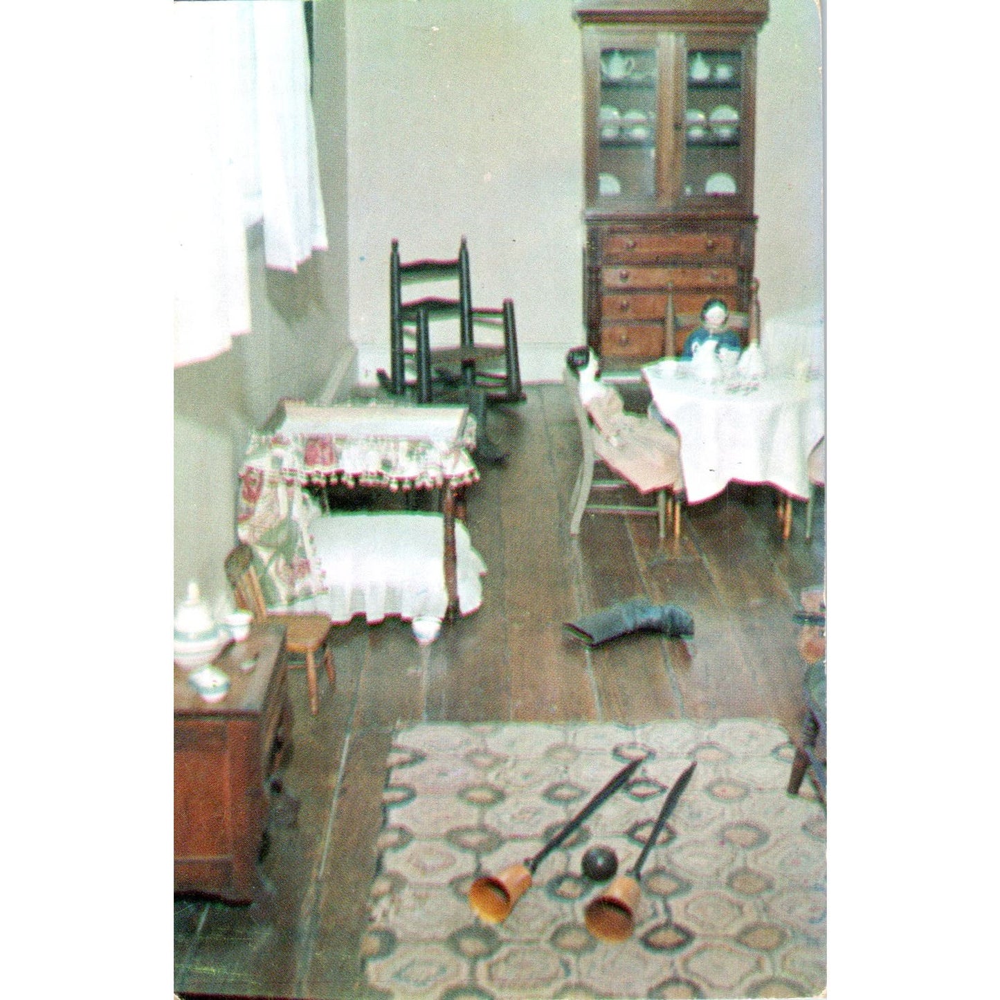 Dolls in Playroom of General Lee's 7 Children Original Postcard PB5