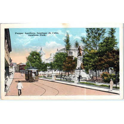 Aguilera Park Santiago Cuba Original Postcard TK1-P16