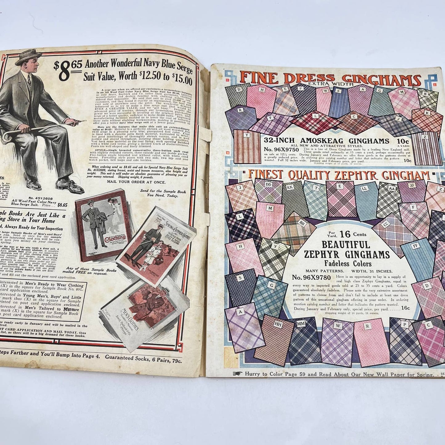 RARE Sears 1913 Jan/Feb White Goods Sale Catalog Sears Roebuck TF7