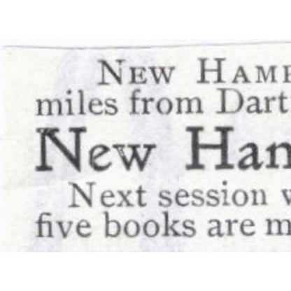 New Hampshire Military Academy Summer Camp West Lebanon CT - 1903 Ad TJ8-7-8