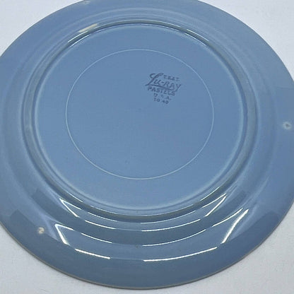 Vintage Lu-Ray Pastels Blue 9 1/4" Dinner Plate T.S.&T. TI3-6