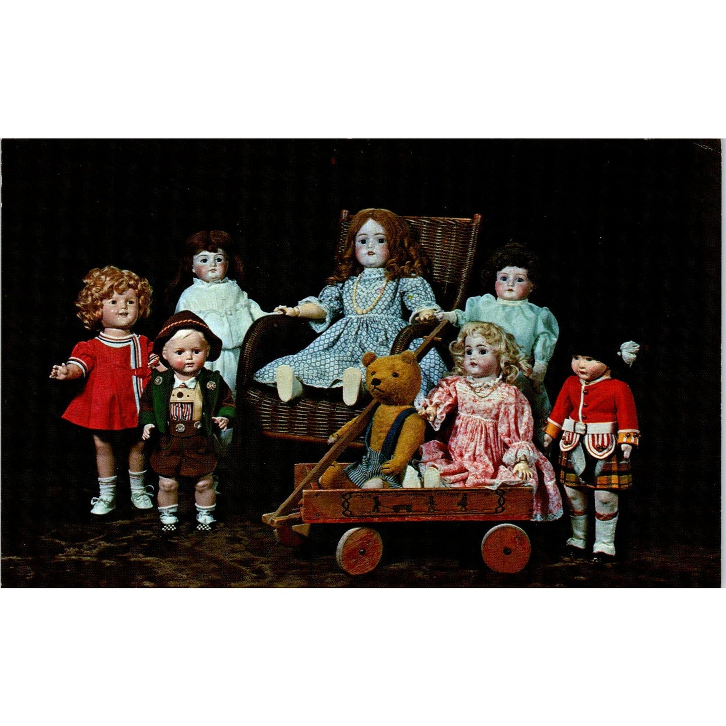 The Old Brown House Doll Museum Gothenburg Nebraska Original Postcard PB9