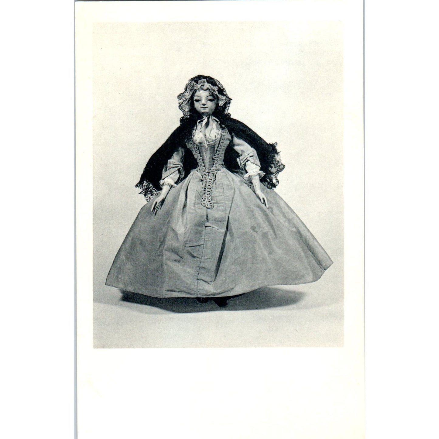 Wooden Doll English 18th Century Museum of Fine Art Boston Original Postcard PB8