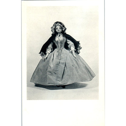 Wooden Doll English 18th Century Museum of Fine Art Boston Original Postcard PB8