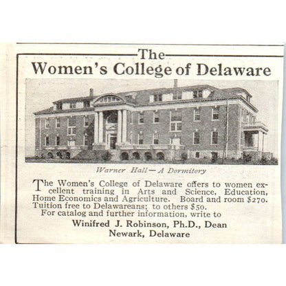 c1920 Harper's Magazine Ad - Hollins College for Women Matty L. Cocke VA EA3